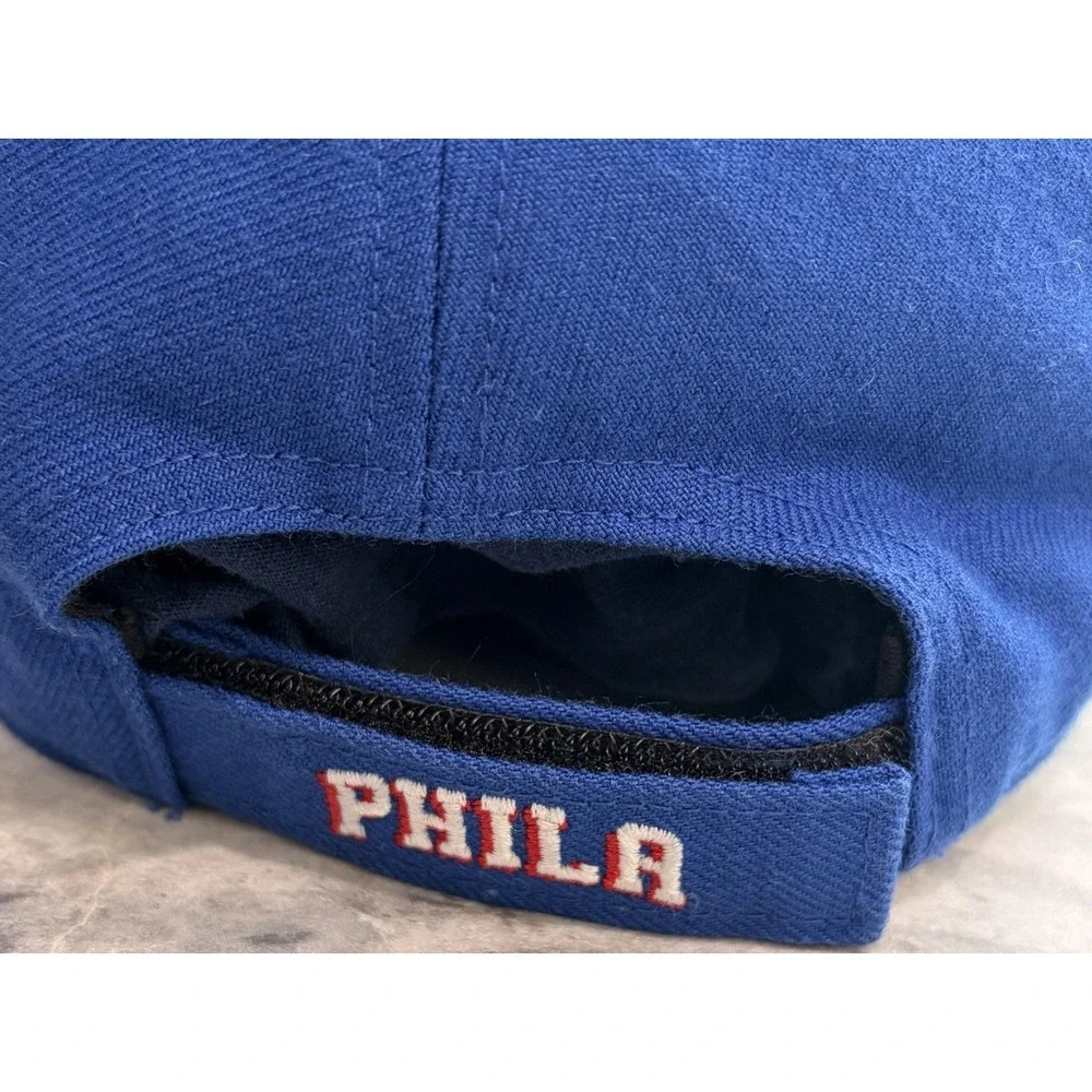 '47 Brand Philadelphia 76ers Baseball Cap Strapback Hat Blue One Size NBA